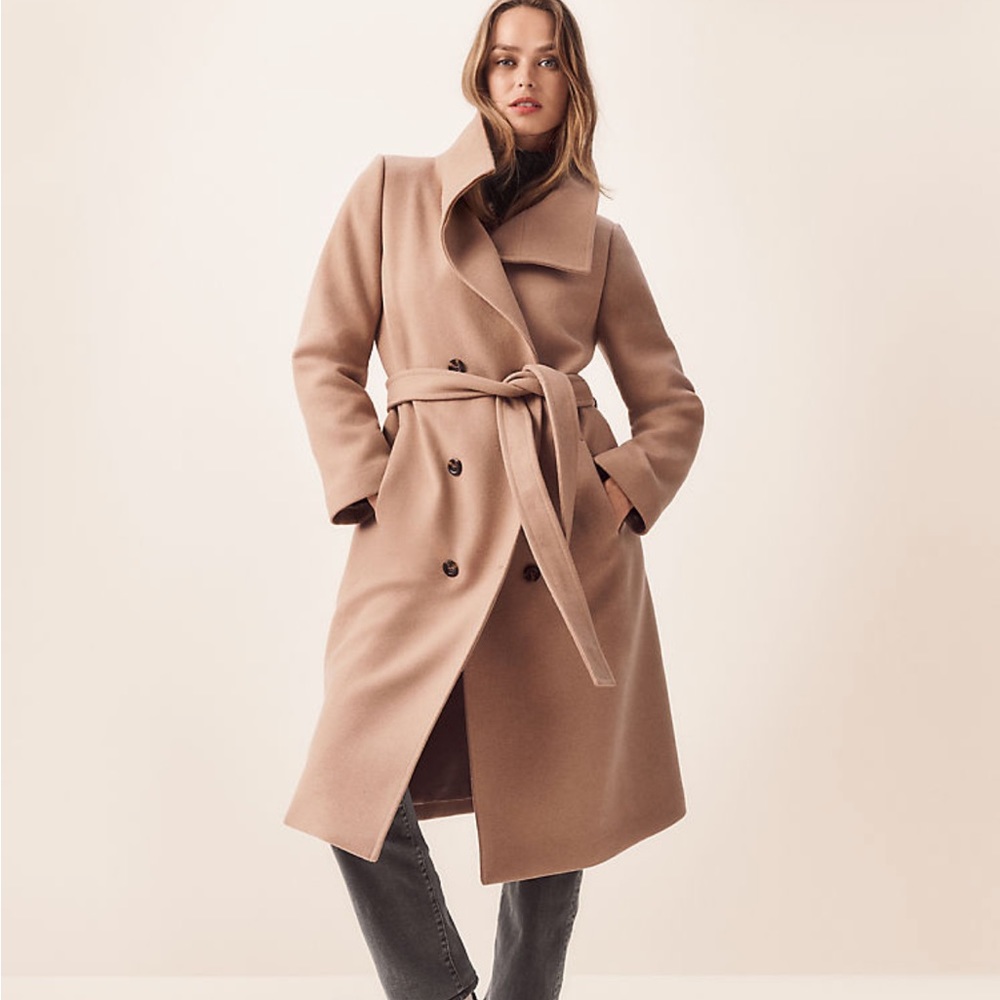 Ann Taylor, long wool trench coat